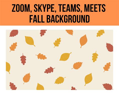 Fall Leaves Virtual Digital Background Zoom Backgrounds - Etsy