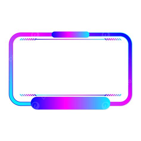 Neon Purple Facecam Webcam Stream Overlay Clipart Vector, Clipart, Neon ...