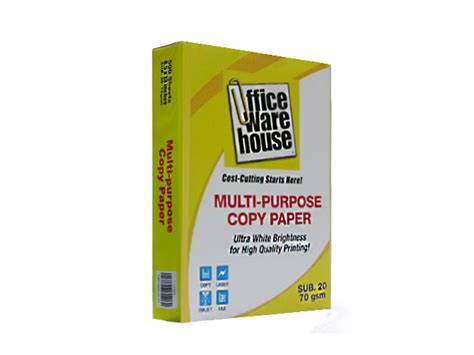 Office Warehouse Multi-Purpose Copy Paper 70gsm Legal 500s | Office ...