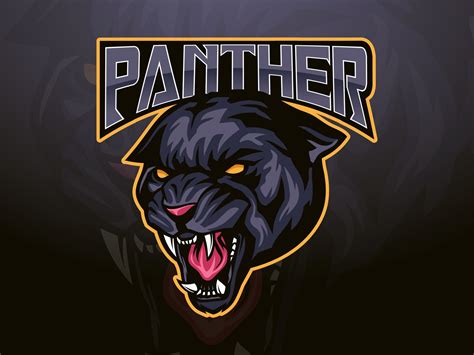 Panther Mascot Logo | Panther logo, Panther, Panther art