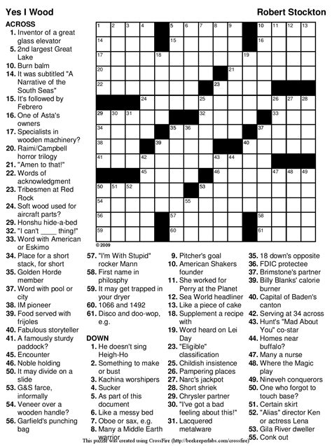 medium difficulty medium hard crossword puzzles printable printable ...