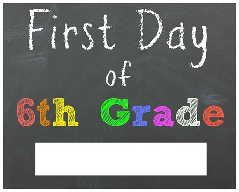 First Day Of 4th Grade Sign Free Printable