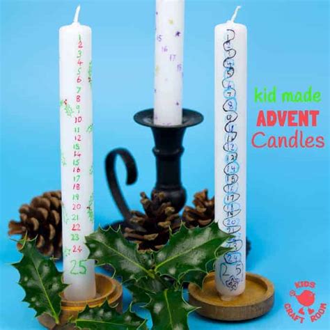 Easy Homemade Advent Candles - Kids Craft Room