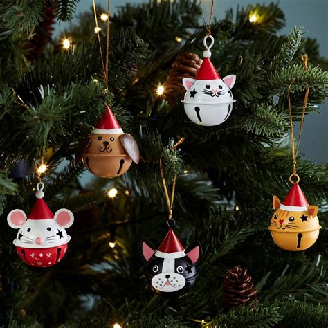 Cat In Christmas Hat Bell Christmas Tree Decoration By DingaDing ...