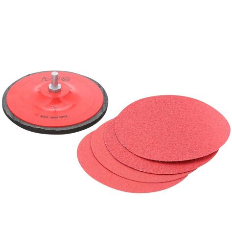 Industrial Power Sanding Discs 5''Sanding Disc Backing Pad Hook Loop ...