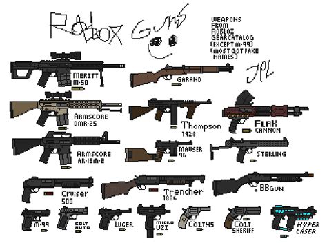 Some mesh guns from The roblox catalog : r/Pixelguns