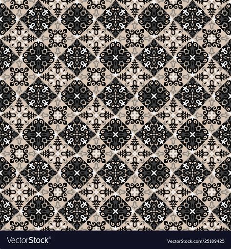 Azulejos tile seamless pattern Royalty Free Vector Image