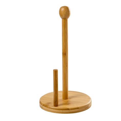 Natural Bamboo Paper Towel Holder