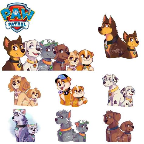 Paw Patrol Art | Paw patrol cartoon, Dog design art, Paw patrol pups