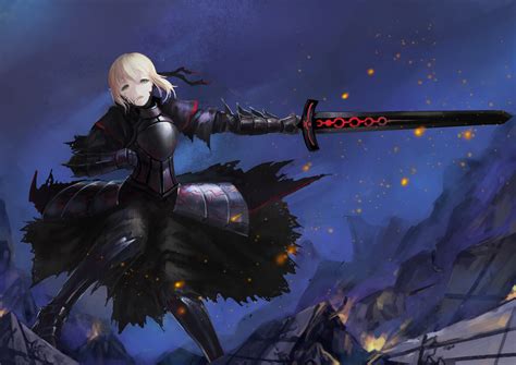 Excalibur Saber Alter: HD Warrior Wallpaper