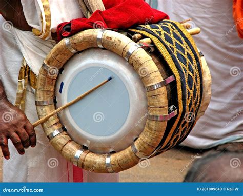 Kerala Traditional Musical Instrument, Thavil Stock Photo - Image of ...