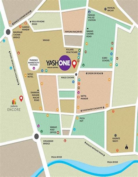 YashOne Wakad Central Location Map | Wakad, Pune