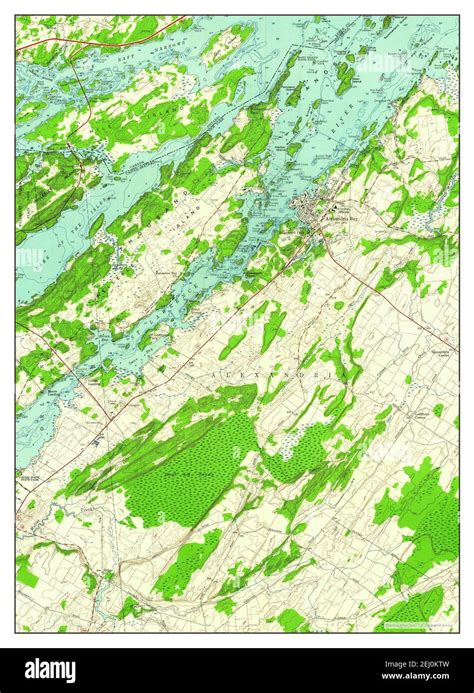 Alexandria Bay, New York, map 1958, 1:24000, United States of America ...