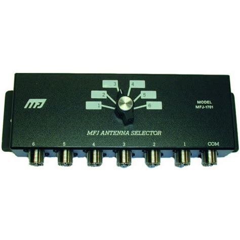 MFJ-1701 Ham Radio ANTENNA SWITCH, 6 POSITIONS, 2 KW PEP - Walmart.com ...