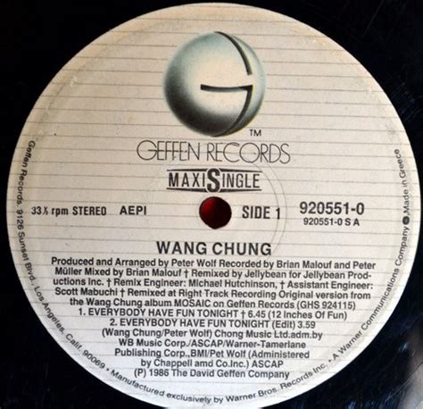 Wang Chung - Everybody Have Fun Tonight (1986, Vinyl) | Discogs