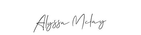 95+ Alyssa Mclay Name Signature Style Ideas | Amazing eSignature