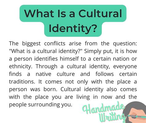 Cultural Identity Essay Writing Guide with Examples | HandMadeWriting