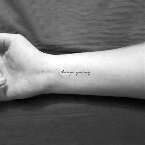 Keep going temporary tattoo set of 3 – Artofit