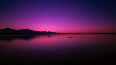 Purple Sunset Wallpaper Hd