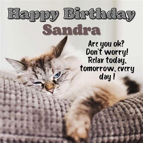 The Collection Of Happy Birthday Cards For Sandra