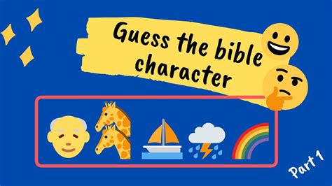 Emoji bible quiz 😀 Guess the bible character emoji quiz. Part 1 ...