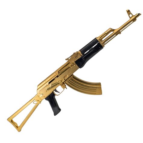 TSS AK-47 AKM 7.62×39 24 Karat Gold Plated – Texas Shooter's Supply