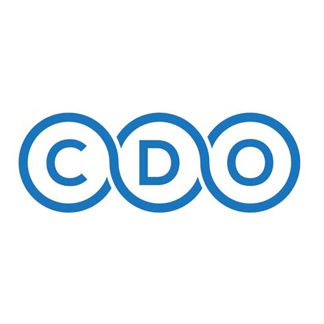 CDO letter logo design on white background. CDO creative initials ...