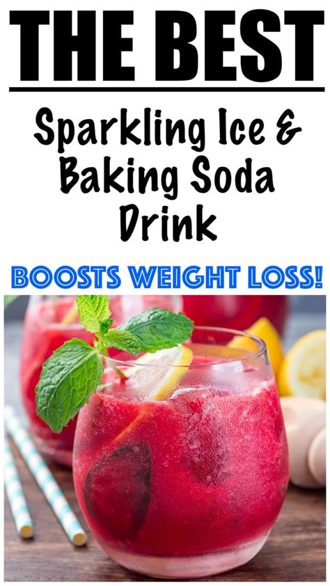 Low Calorie Sparkling Ice and Baking Soda Drink for Weight Loss