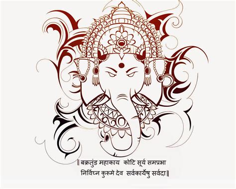 Outline Sketch Of Lord Ganesha at PaintingValley.com | Explore ...