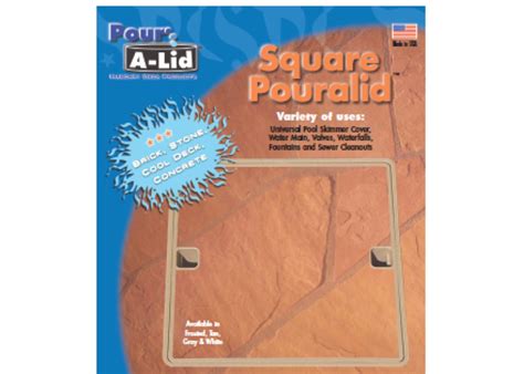 10" Square Low Profile Pouralid Swimming Pool Skimmer Cover