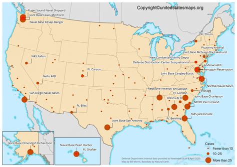 US Military Bases Map | US Military Installations Map