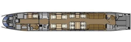 Gulfstream G650 Interior Layout