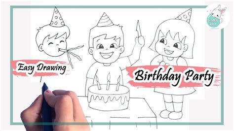 Birthday Party Drawings : Birthday Party Drawing at GetDrawings | Free ...