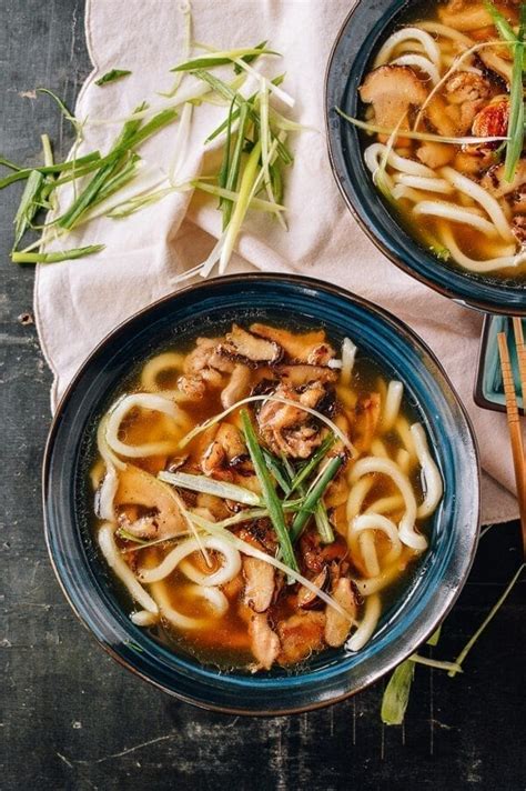 Udon Noodle Soup with Chicken & Mushrooms - The Woks of Life