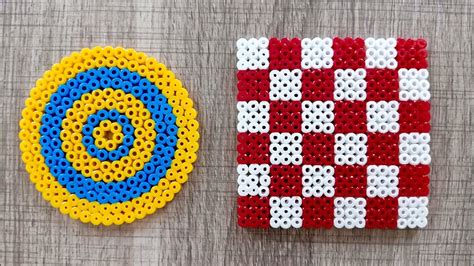 how to make perler bead coasters | perler bead coasters tutorial | diy ...