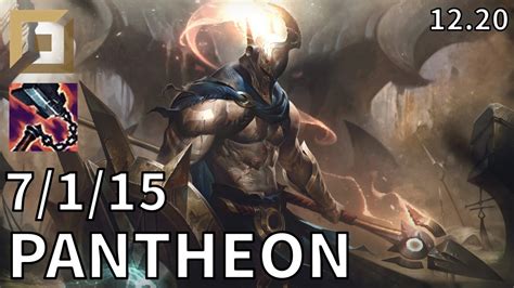 Pantheon Top vs Riven - Ranked Master - Patch KR 12.20 - YouTube