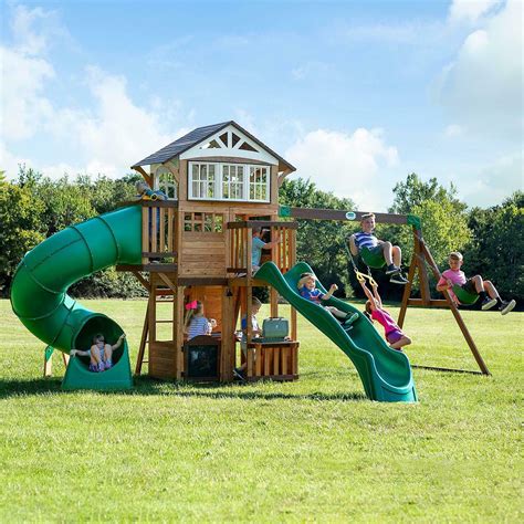 Backyard Discovery Cedar Swing Set Playset Playground Wood