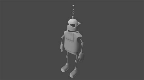 3D Robot Character Modeling With A Very High Precision In Design ...