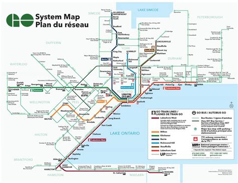 Go transit map - Go transit train map (Canada)