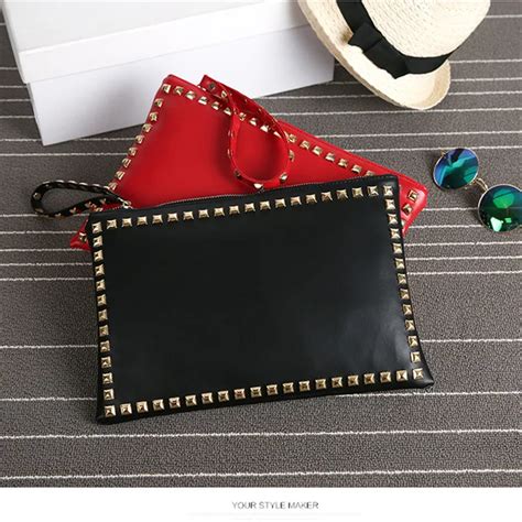 Clutch Fashion Women Clutch Handbag PU Leather Clutches Bag Vintage ...