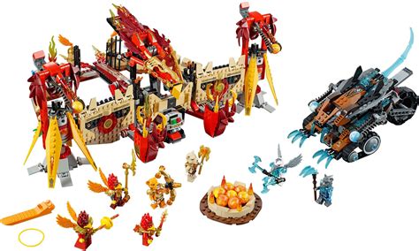 Flying Phoenix Fire Temple LEGO Set | Legends of Chima - Netbricks ...