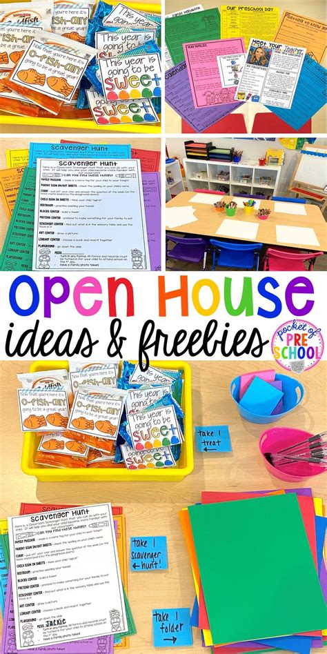 Open house ideas and freebies for preschool pre k kindergarten – Artofit