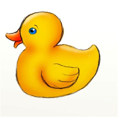 How to Draw a Rubber Duck - FeltMagnet