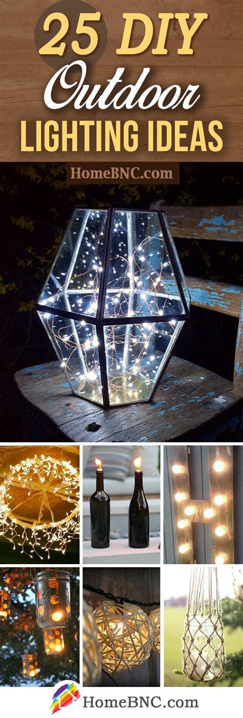 DIY Outdoor Lighting Ideas Backyard Lighting Diy, Garden Lighting, Diy ...