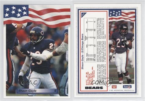 1992 All World #205 Shaun Gayle Chicago Bears Football Card | eBay