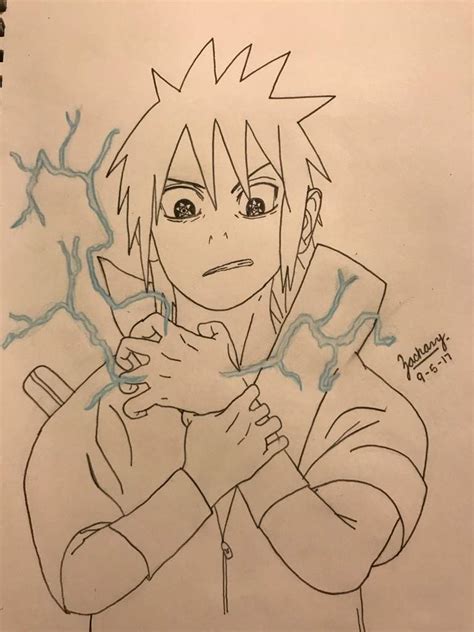 Sasuke: Chidori Drawing | Naruto Amino