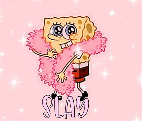 Slay spongebob | Color wallpaper iphone, Aesthetic desktop wallpaper ...