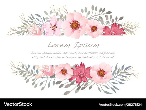 Watercolor flower background Royalty Free Vector Image