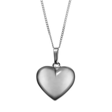 silver heart necklace by baronessa | notonthehighstreet.com