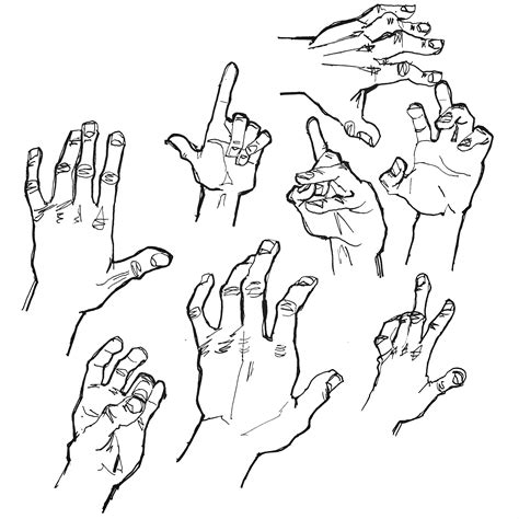 Drawing my left hand for reference : r/learntodraw